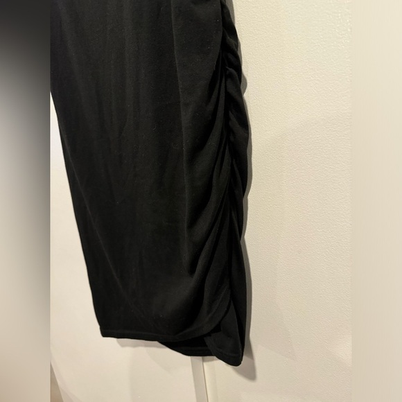 BTFBM Women's Sleeveless Ruched Stretchy Bodycon Dress Black Small - Picture 8 of 10